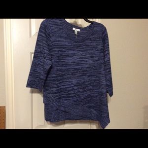 New Croft & Barrow PXL navy marl Sweater